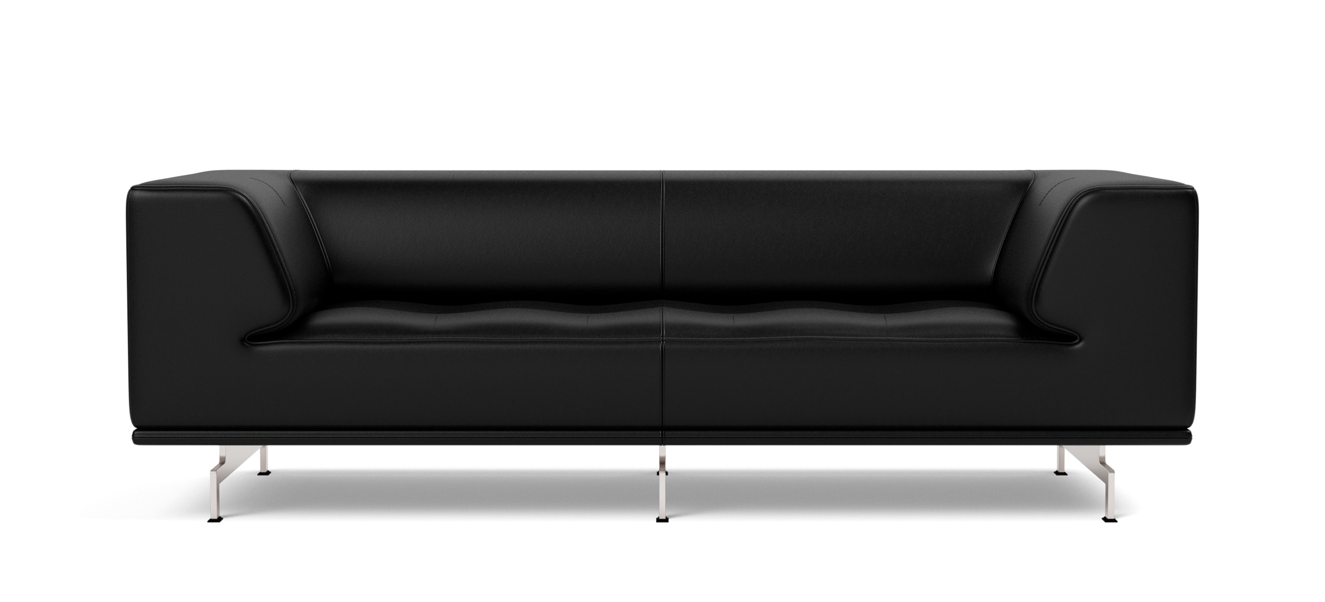 Delphi Sofa - Model 4510, brushed aluminium / steelcut trio 213