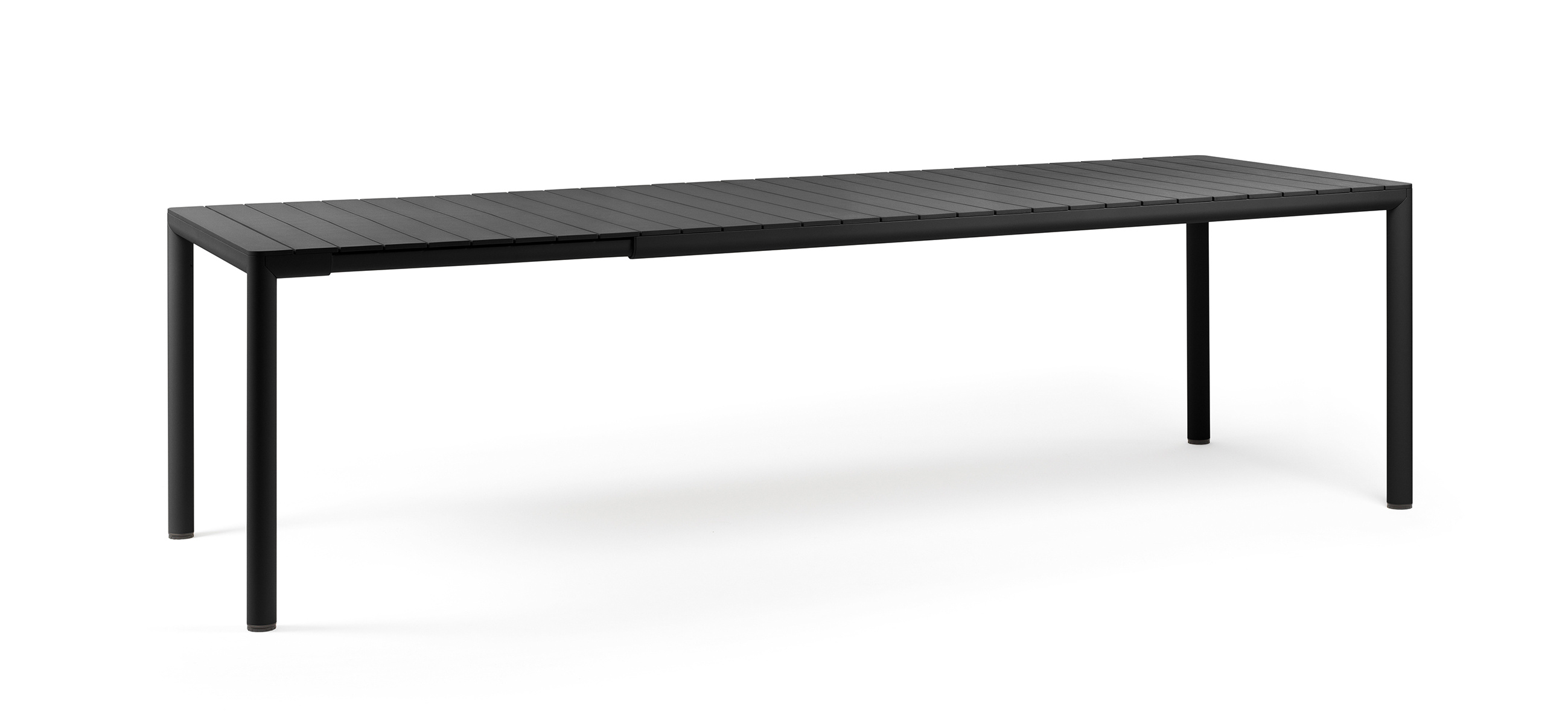 Nardi Tevere Ausziehtisch 210 cm, anthrazit, wetterfester Outdoor-Tisch, langlebig, funktional, Made in Italy