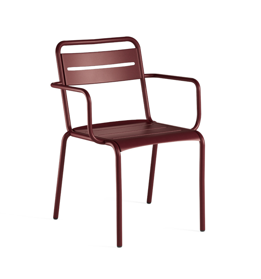 Star Armlehnstuhl, intensives rot