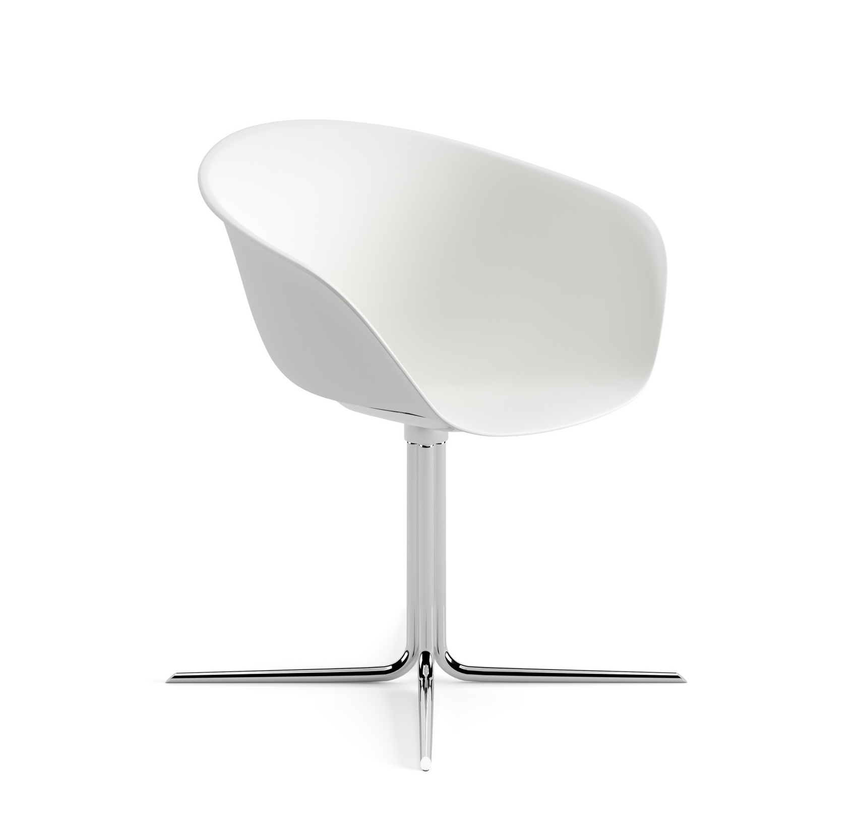 Duna 02 Stuhl, chrom / weiß #4205