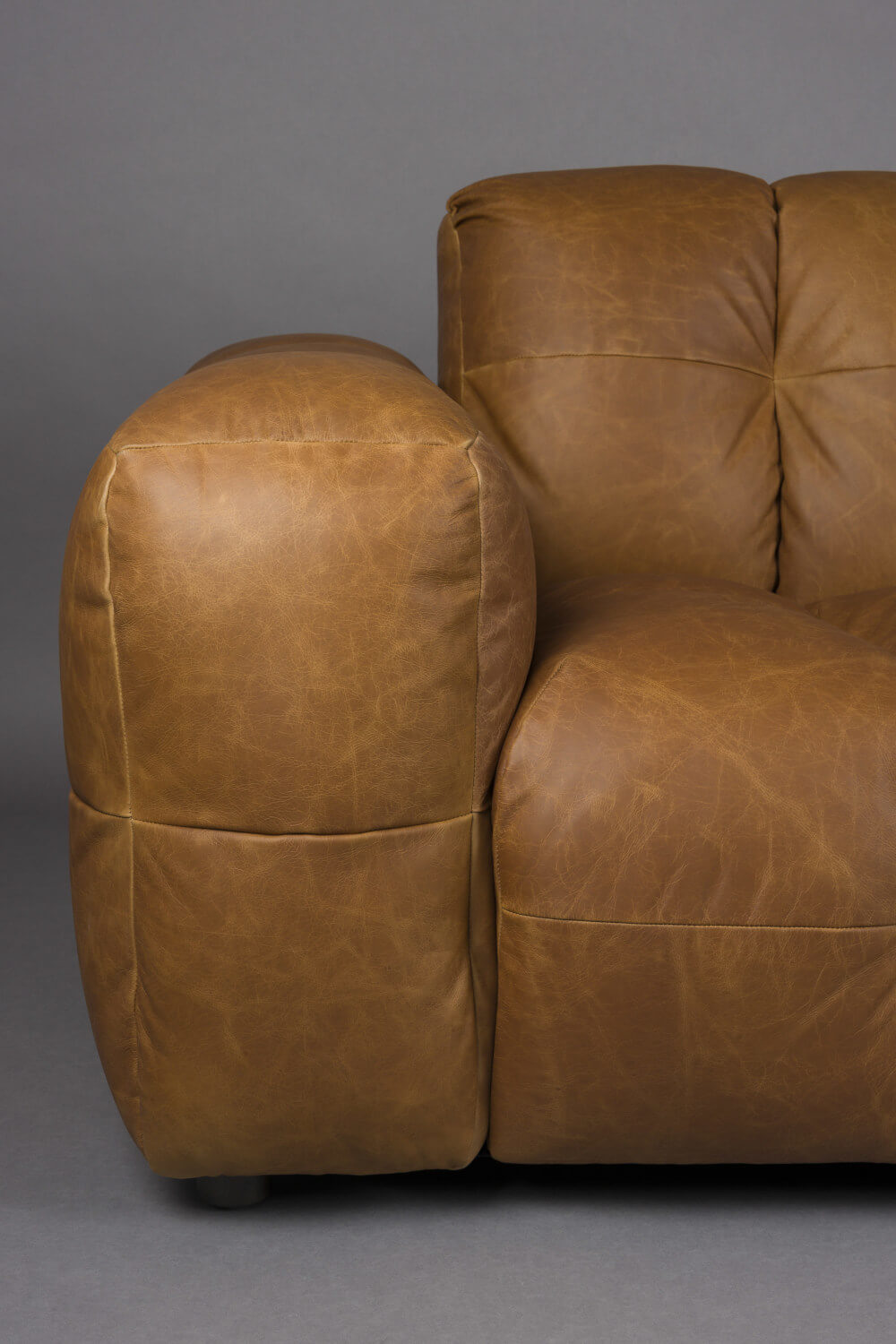 Hackman Sofa 4,5 Sitzer, leder schokolade