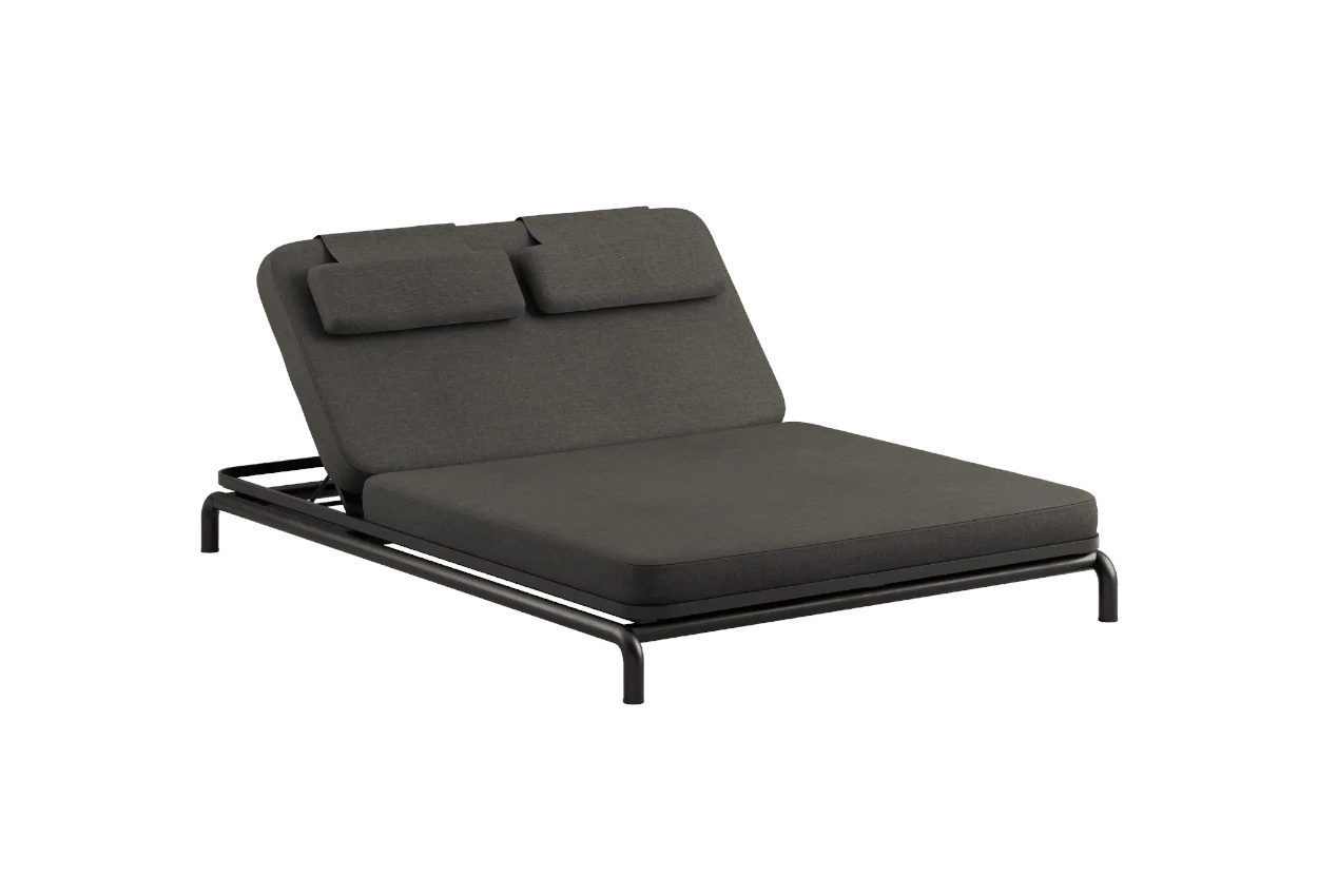 Kirra Double Sunbed, kirra noir