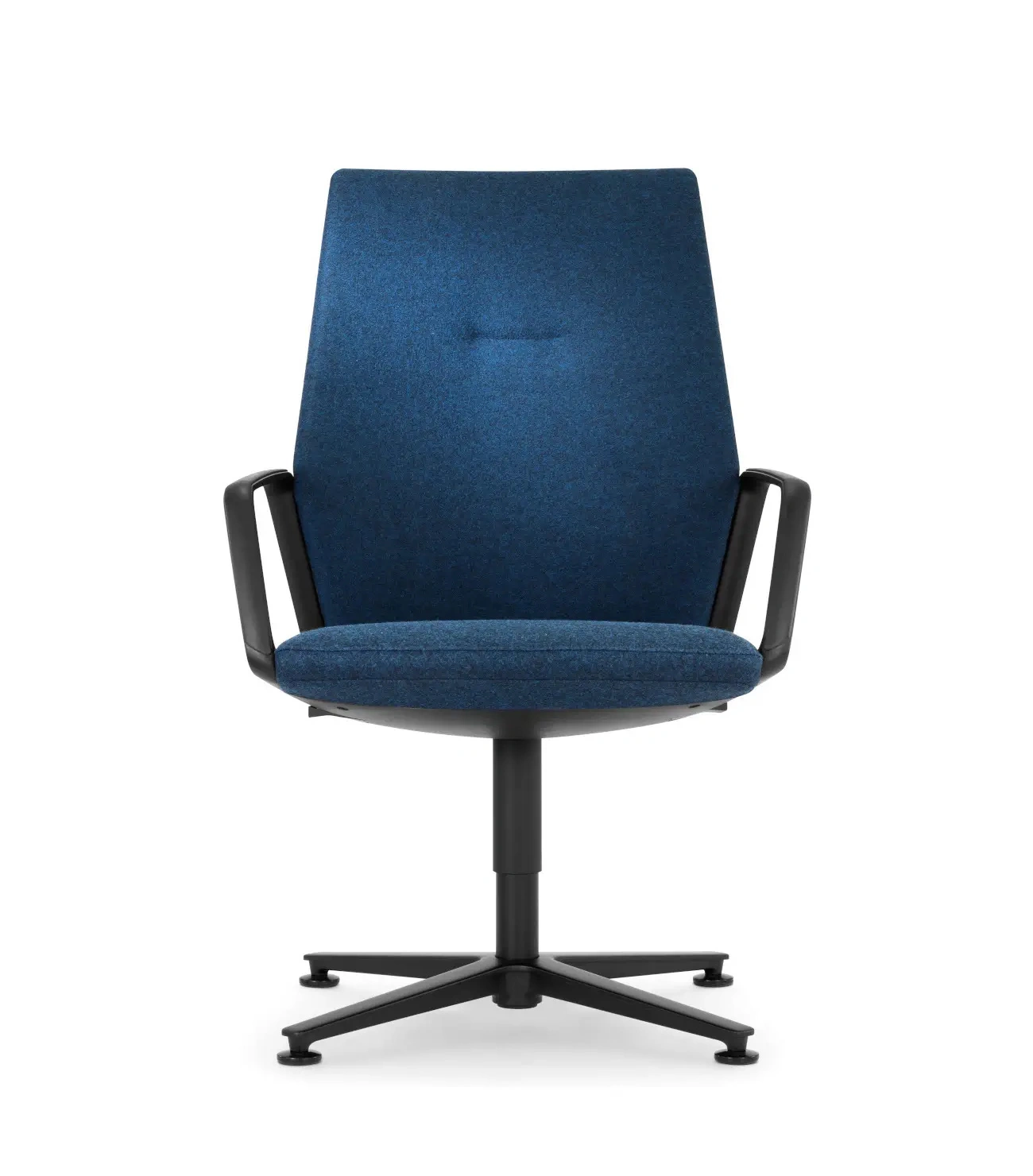 Girsberger Eyla Drehstuhl mit 4-Sternfuß, Gleitern und gepolsterter Sitzschale als elegante Sitzlösung für moderne Bürobereiche.