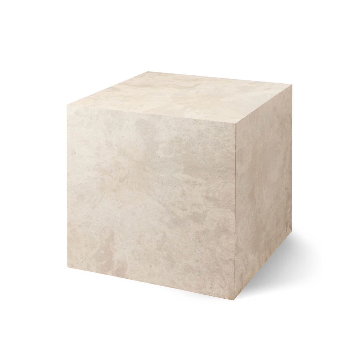 Cube Beistelltisch, wood waste grey