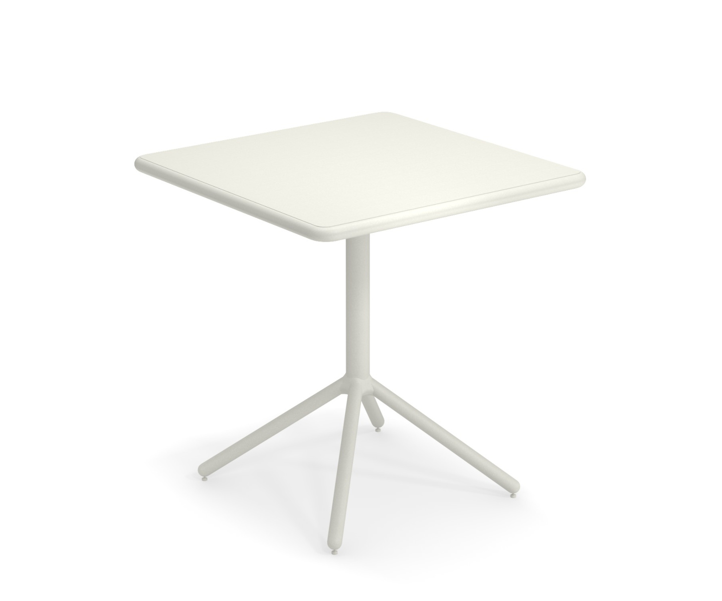 Grace Tisch mit abnehmbarer Platte und runder Tischkante, 70 x 70 cm, scharlachrot
