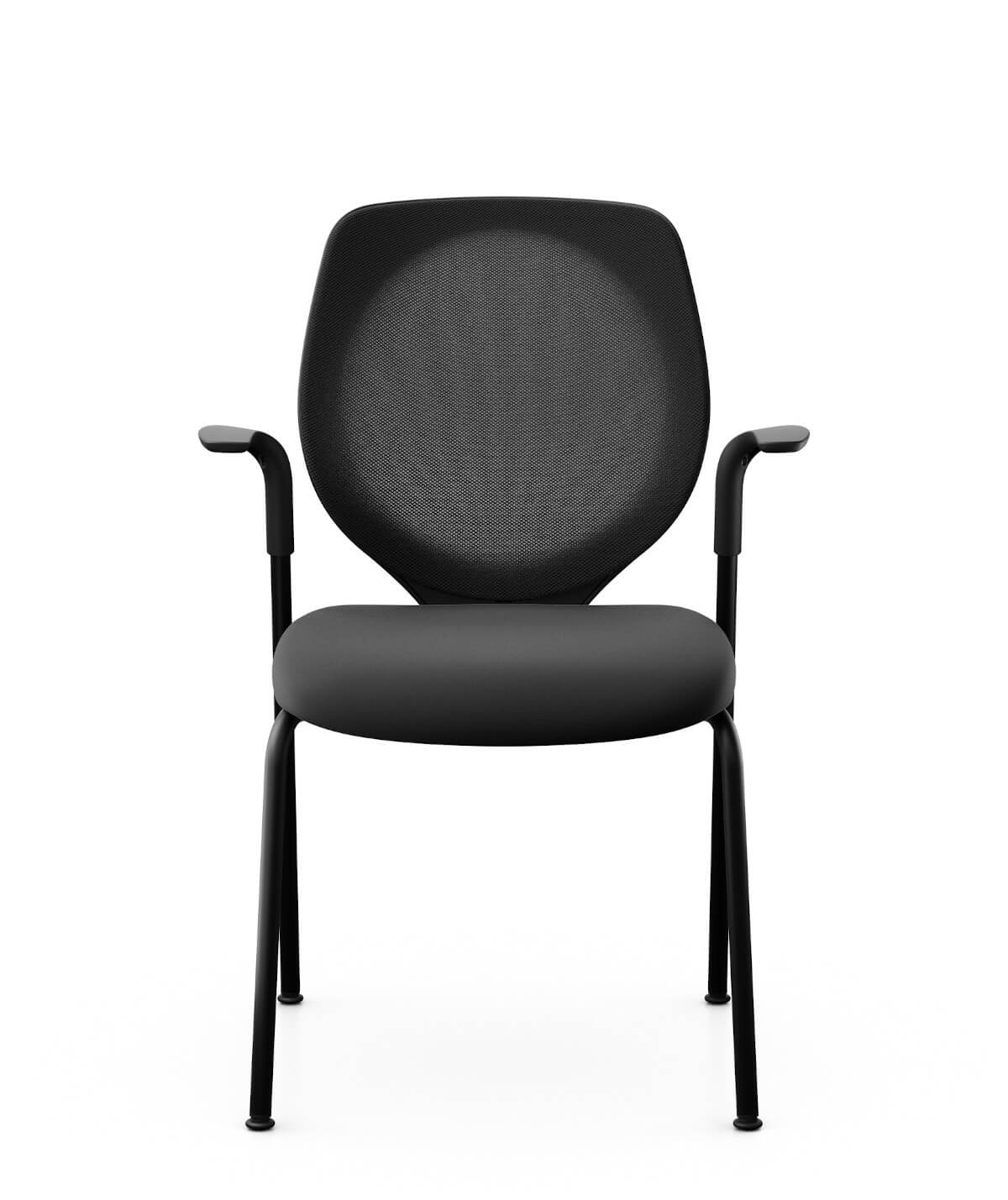 Giroflex 353-7004 Besucherstuhl mit atmungsaktivem Netzrücken, ideal für Meetingräume