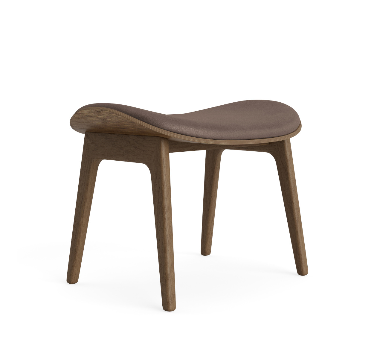 Elephant Hocker, eiche hell geräuchert / dunes dark brown 21001