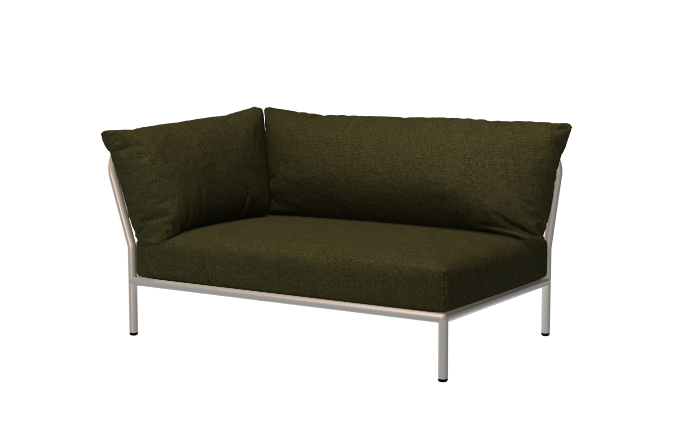 Level 2 Corner Loungesofa, links, muted white / leaf