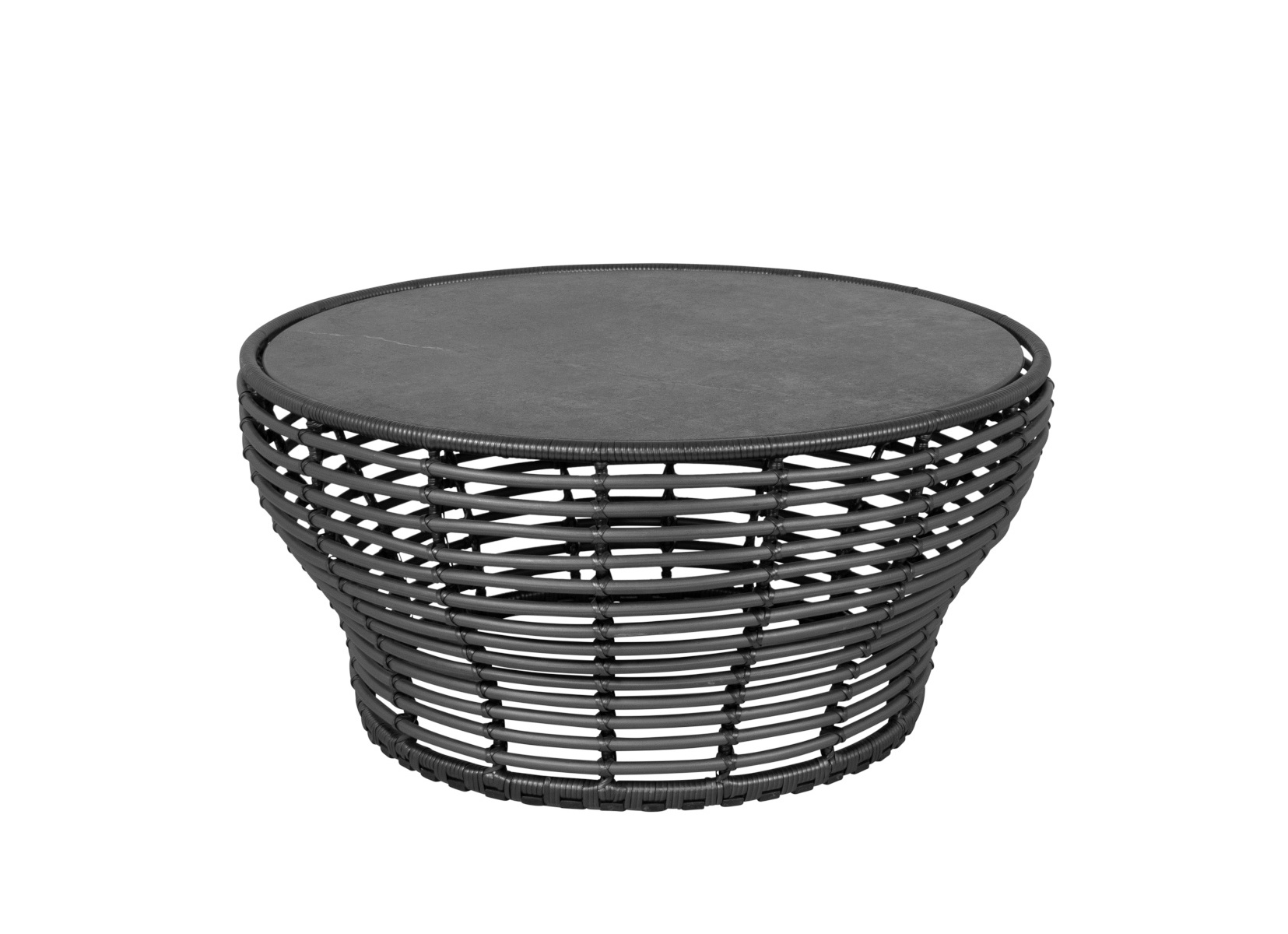 Basket Couchtisch, large, graphit / schwarz