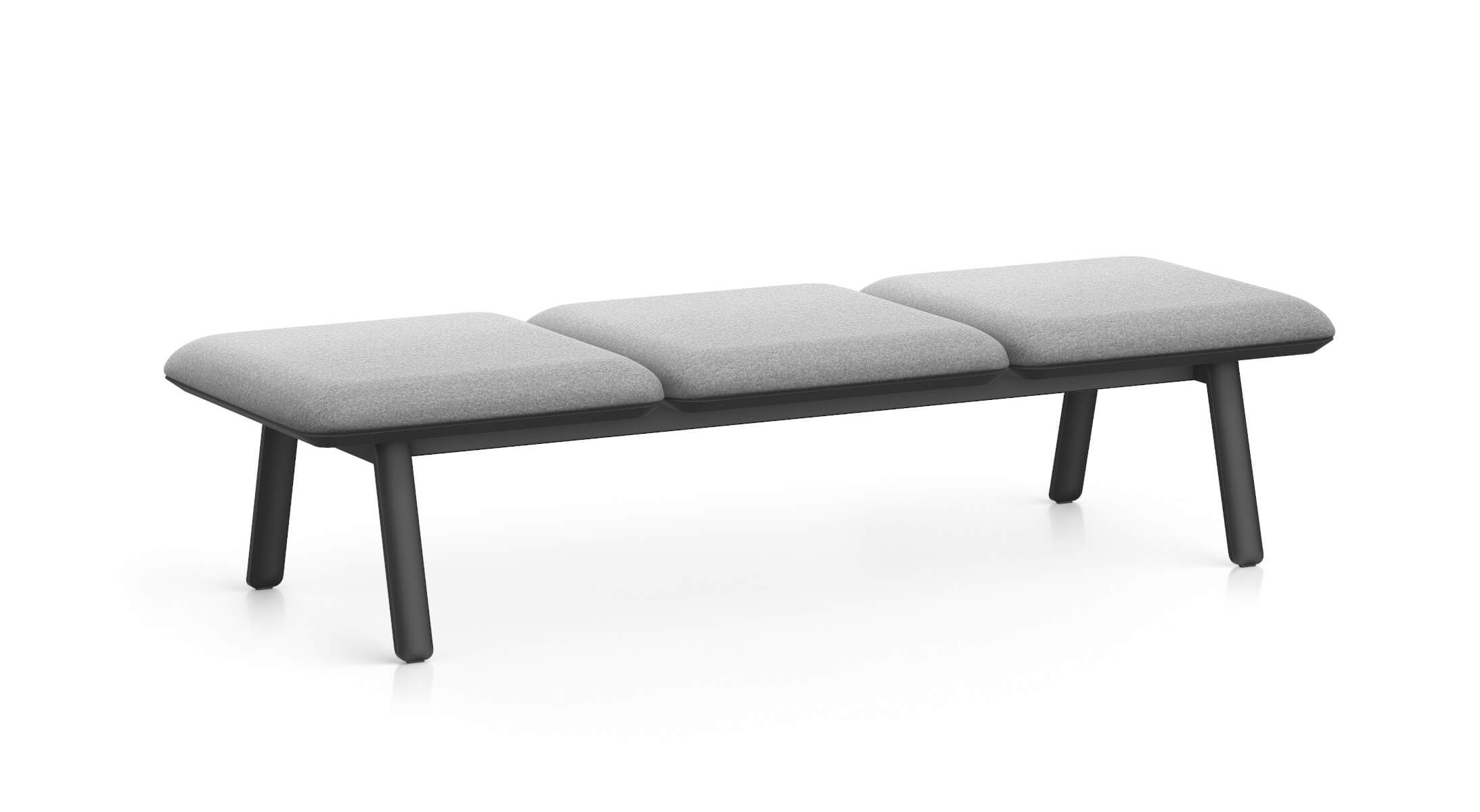 Interstuhl HUB HU330 Sitzbank mit modernem Design, gepolstert, flexibel kombinierbar für Büro und Loungebereiche