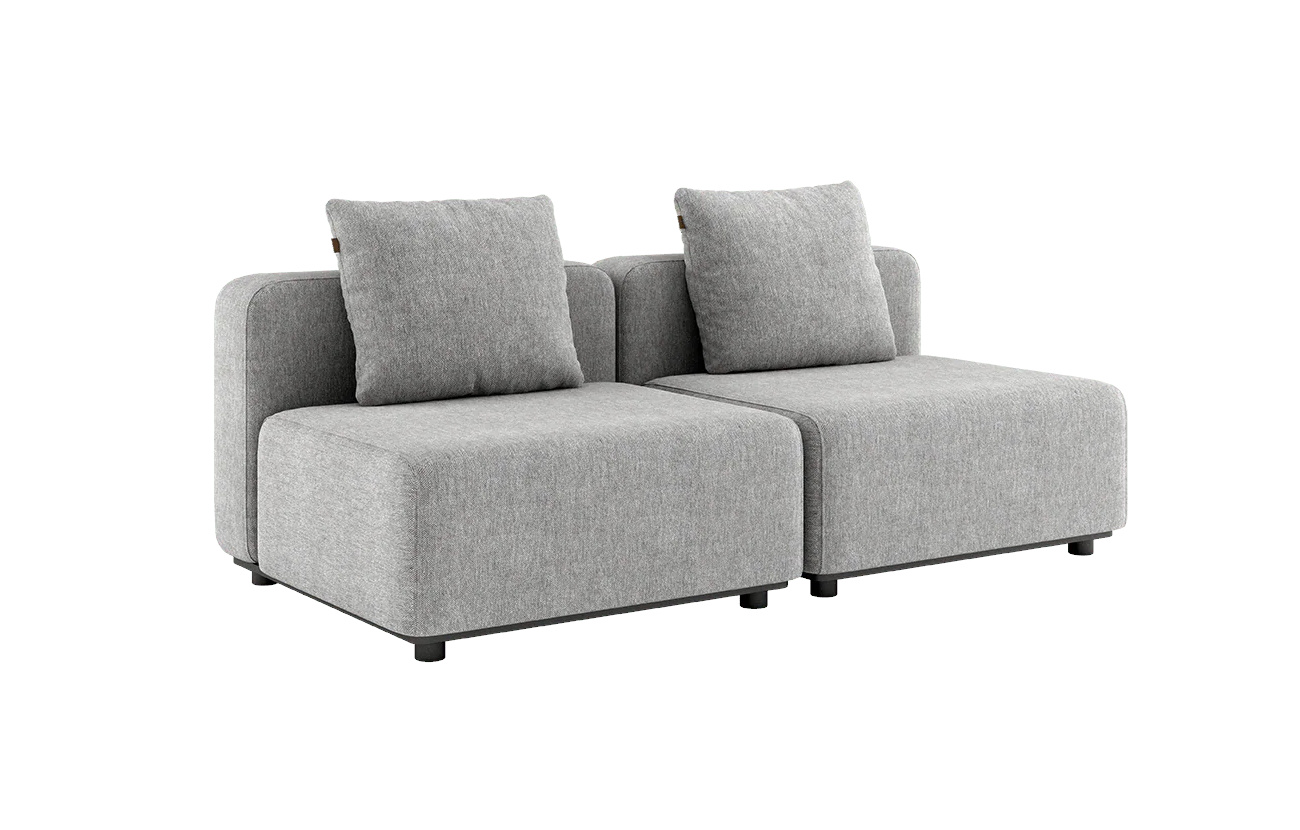Cobana Loungesofa 2-Sitzer ohne Armlehnen, cobana sand melange