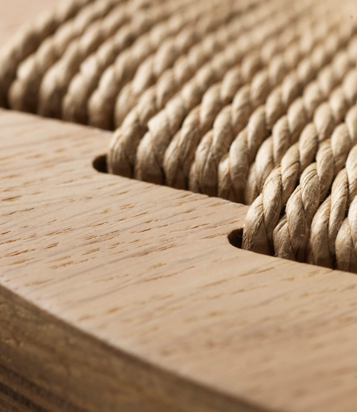 FDB Møbler J165C Barhocker, 65 cm, ergonomisch, Eiche natur, Naturgeflecht, nachhaltig, nordischer Stil