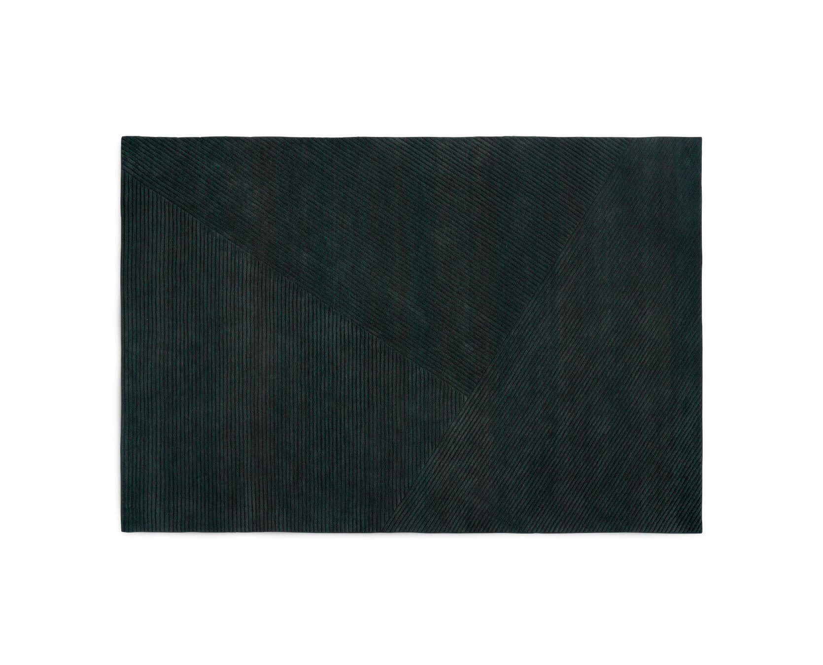 Row Teppich, 200 x 300 cm, dunkelgrün