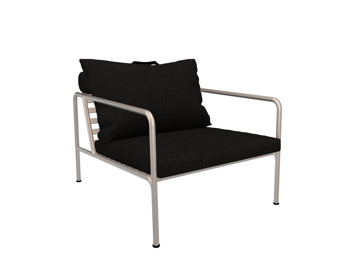 Avon Loungesessel, muted white / dark grey basic Avon Loungesessel, muted white / dark grey basic