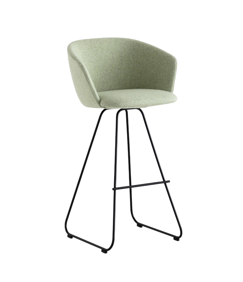 Glove Barhocker, höhe 75 cm, kufengestell