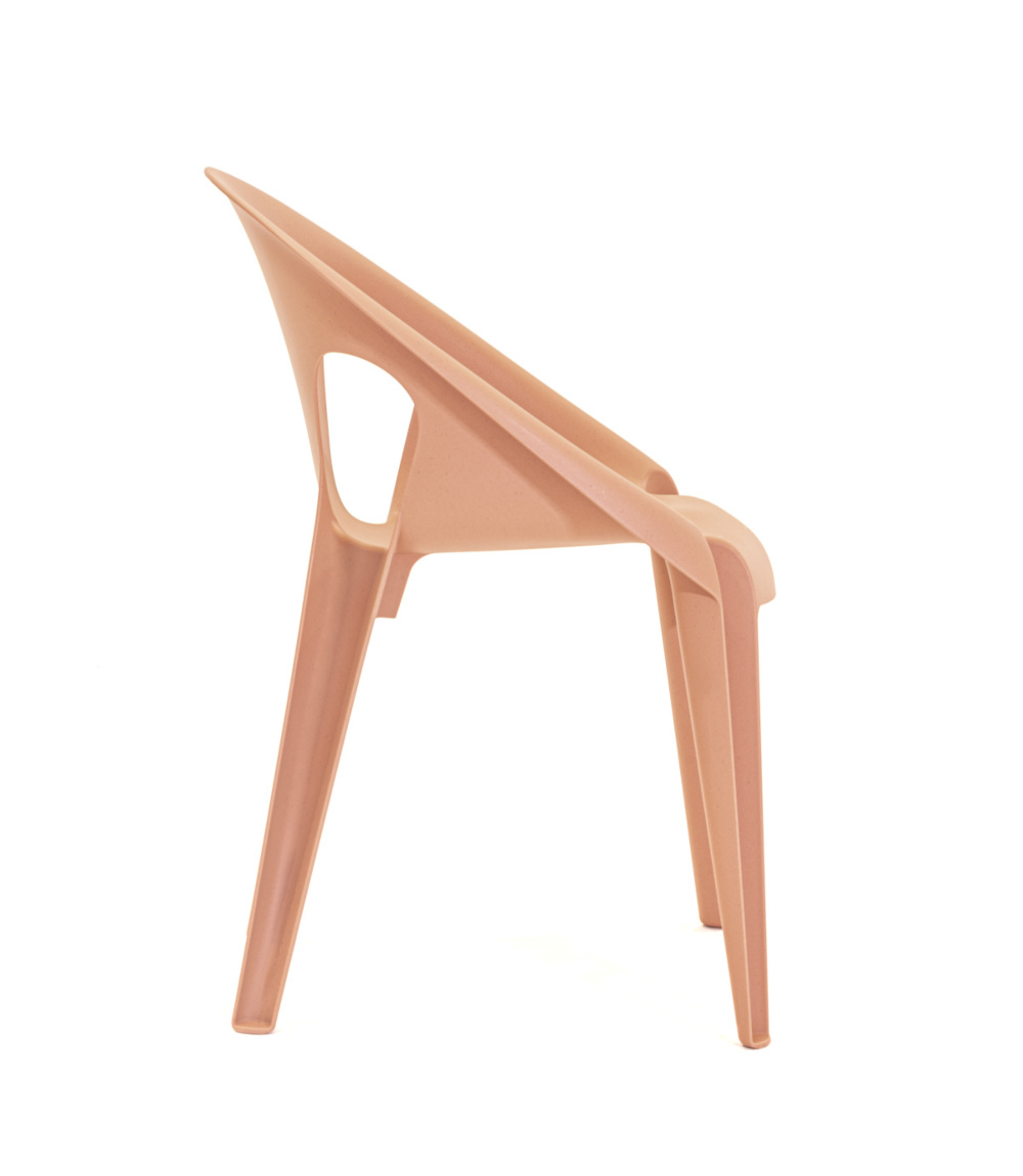 Magis Bell Chair, sunrise orange, ergonomischer Armlehnstuhl, leicht, robust, italienisches Design