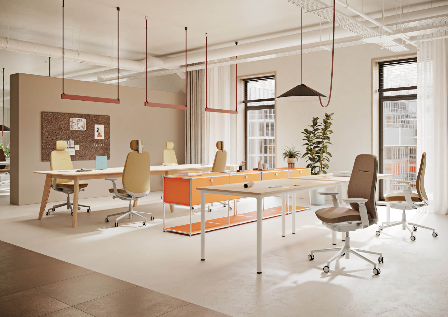 Profim Pace 100SFL Arbeitsstuhl mit gepolsterter Rückenlehne und Sitzfläche für hohen Sitzkomfort