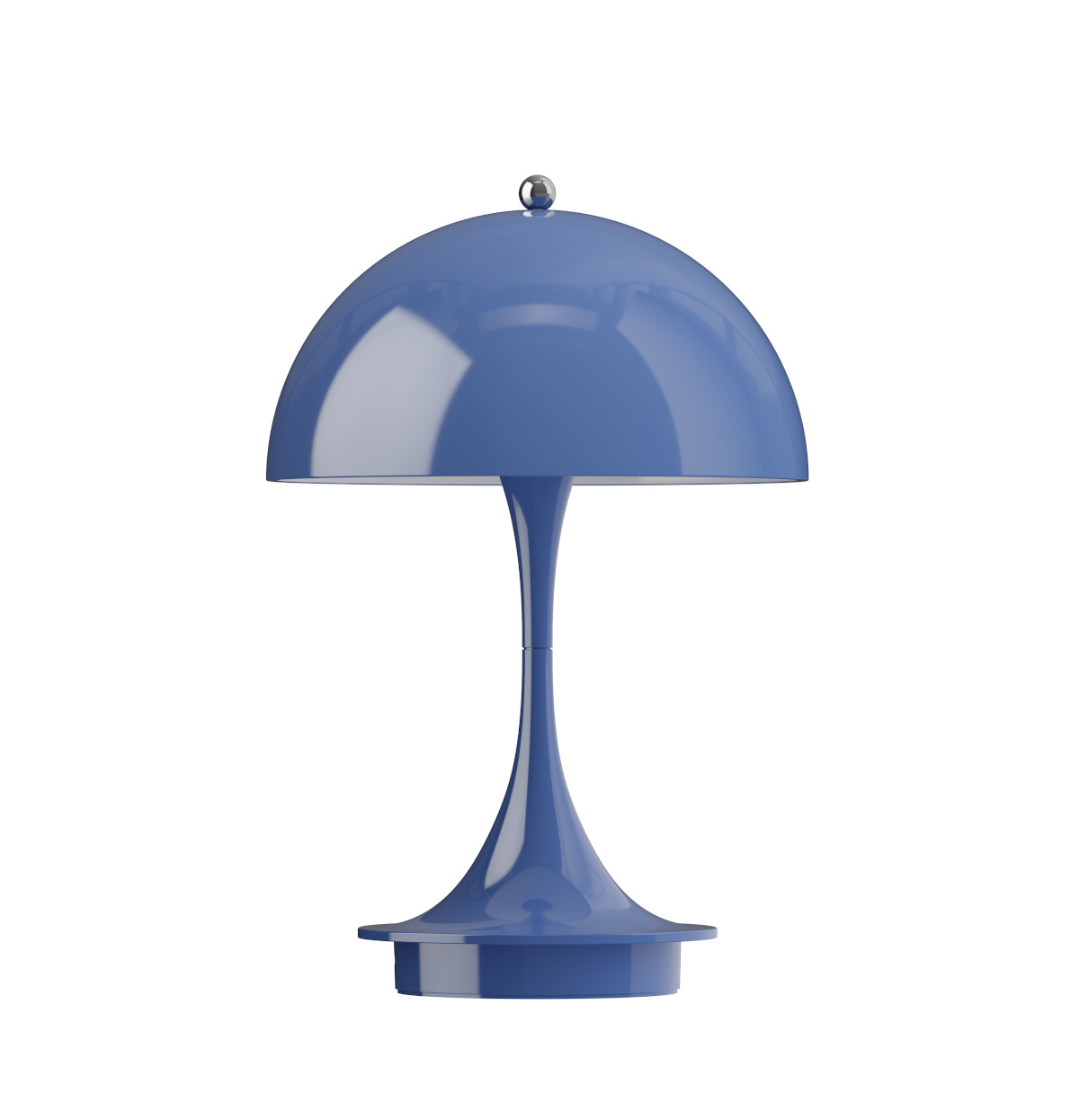 Indigo-blaue Panthella 160 Tischleuchte von Louis Poulsen, tragbar, mit LED, dimmbar, ikonisches Design für Innenbereiche