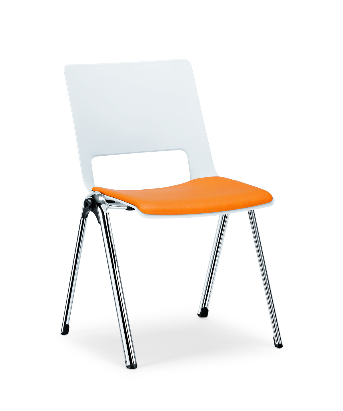 Moderner Interstuhl VLEGSis3 V101K Besucherstuhl, ergonomisch, platzsparend stapelbar, mit Kufengestell für Büro und Meeting