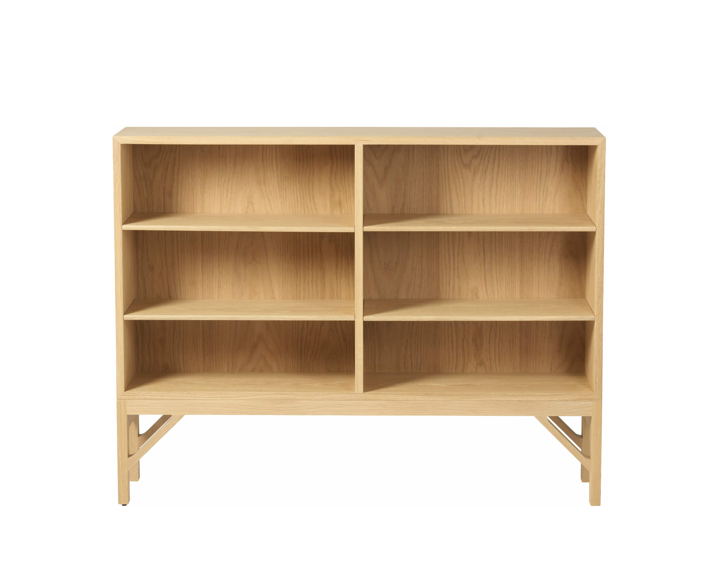 FDB Møbler A153 Regal, eiche natur, skandinavisches Design, langlebig, FSC®-Holz, funktional und stilvoll