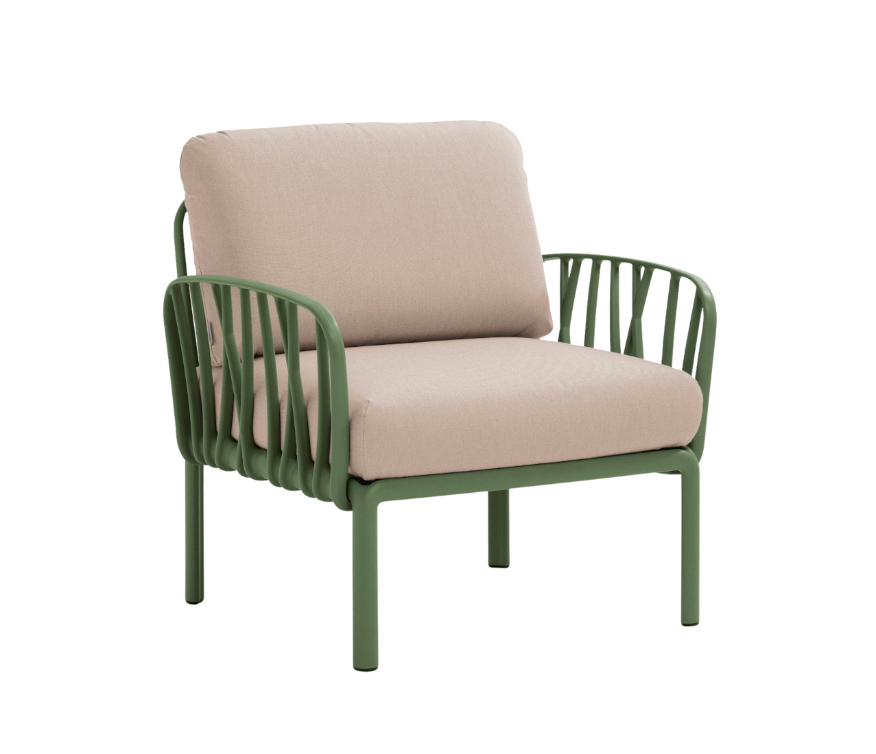 Nardi Komodo Poltrona Sessel agave, Outdoor-Sessel, wetterfest, langlebig, komfortabel, italienisches Design