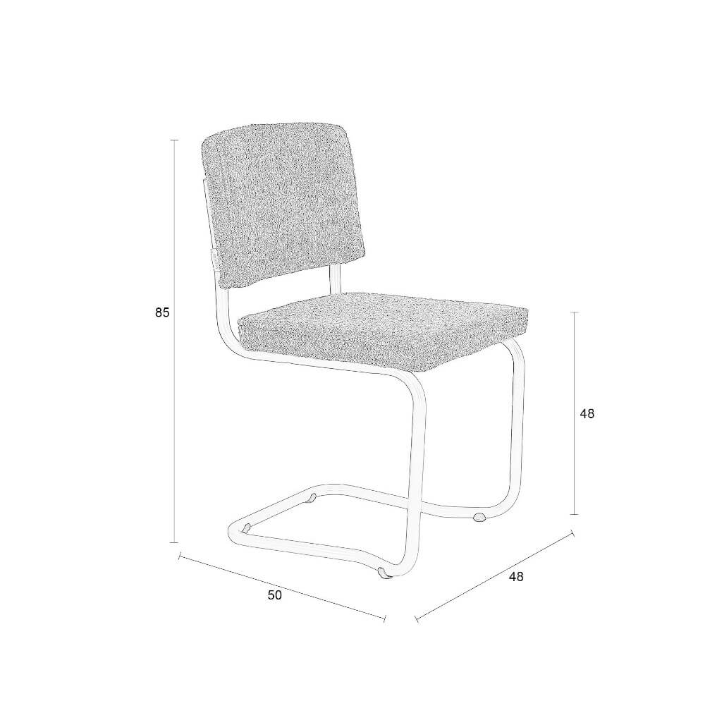 Zuiver Ridge Kink Soft Stuhl – moderner Polsterstuhl für stilvolle Innenräume Zuiver Ridge Kink Soft Stuhl mit modernem Design, gepolstertem Sitz und stilvollem Bezug für elegante Wohnräume