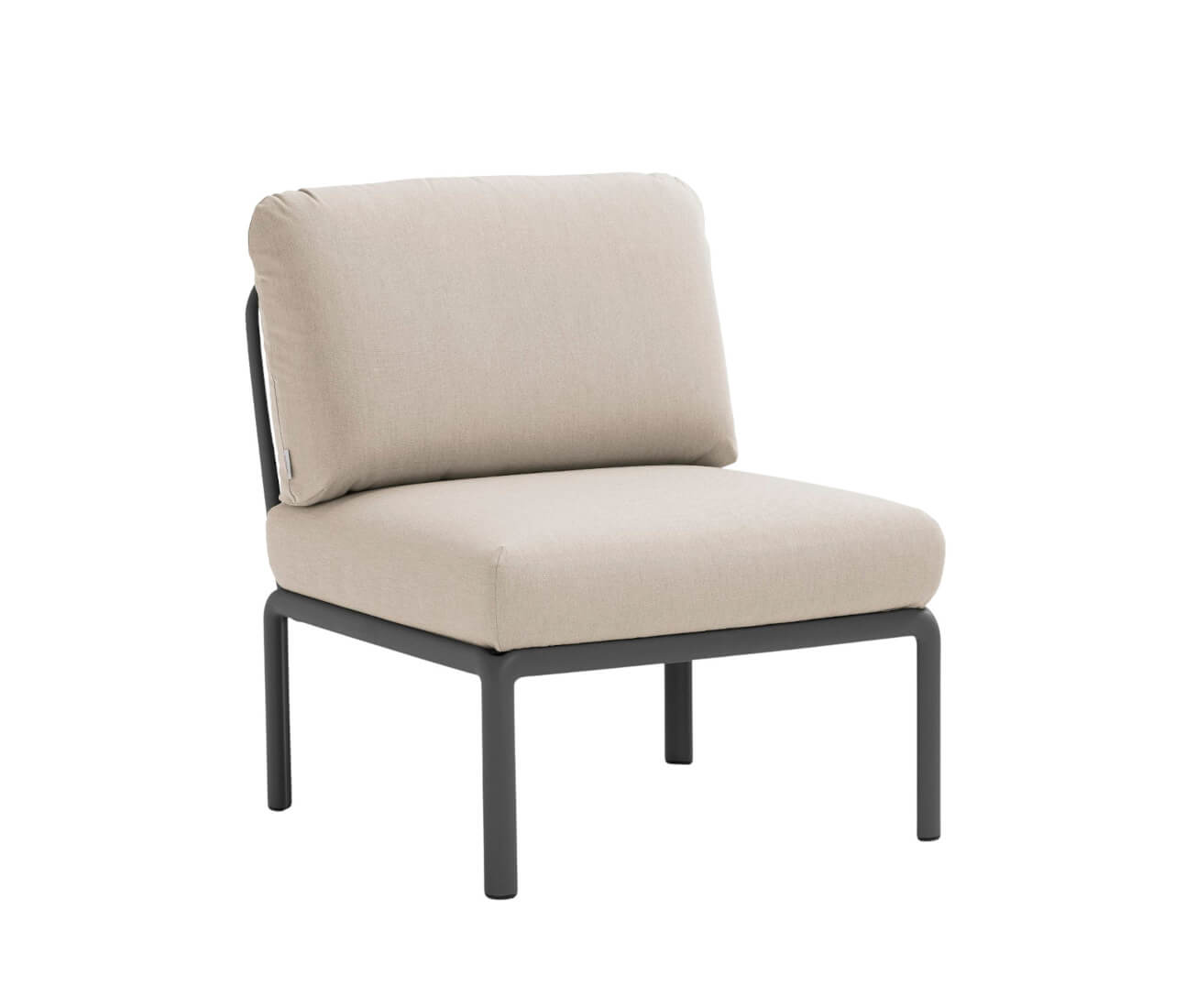 Nardi Komodo Modulsofa Mittelelement anthrazit, Outdoor-Sofa, wetterfest, langlebig, modernes italienisches Design