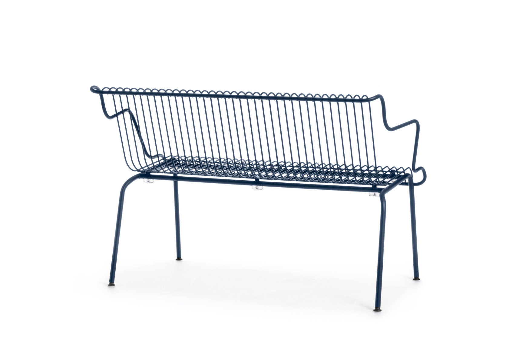 Magis South Bank, night blue, 77 cm, wetterfeste Design-Bank, ergonomisch, modern, langlebiges Outdoor-Möbel