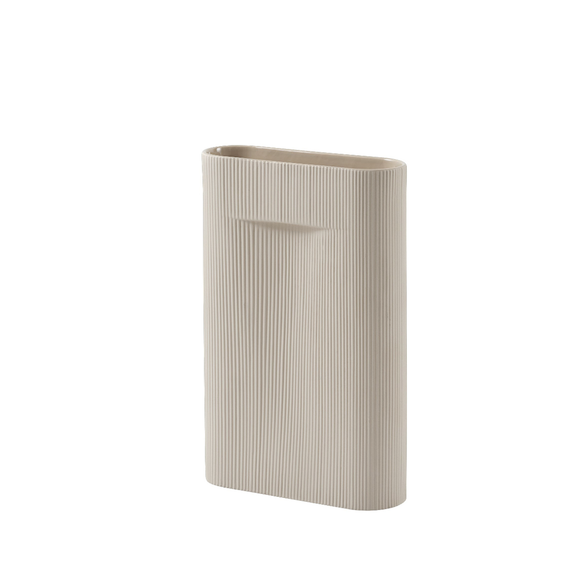 Ridge Vase, höhe 48,5 cm, beige
