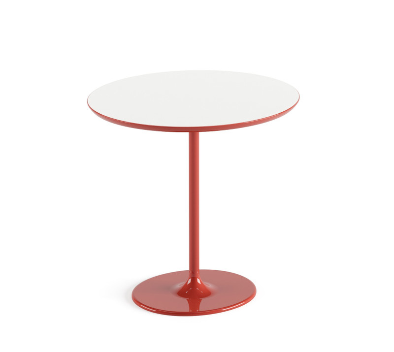 Dizzie Beistelltisch, oval, rot #0681