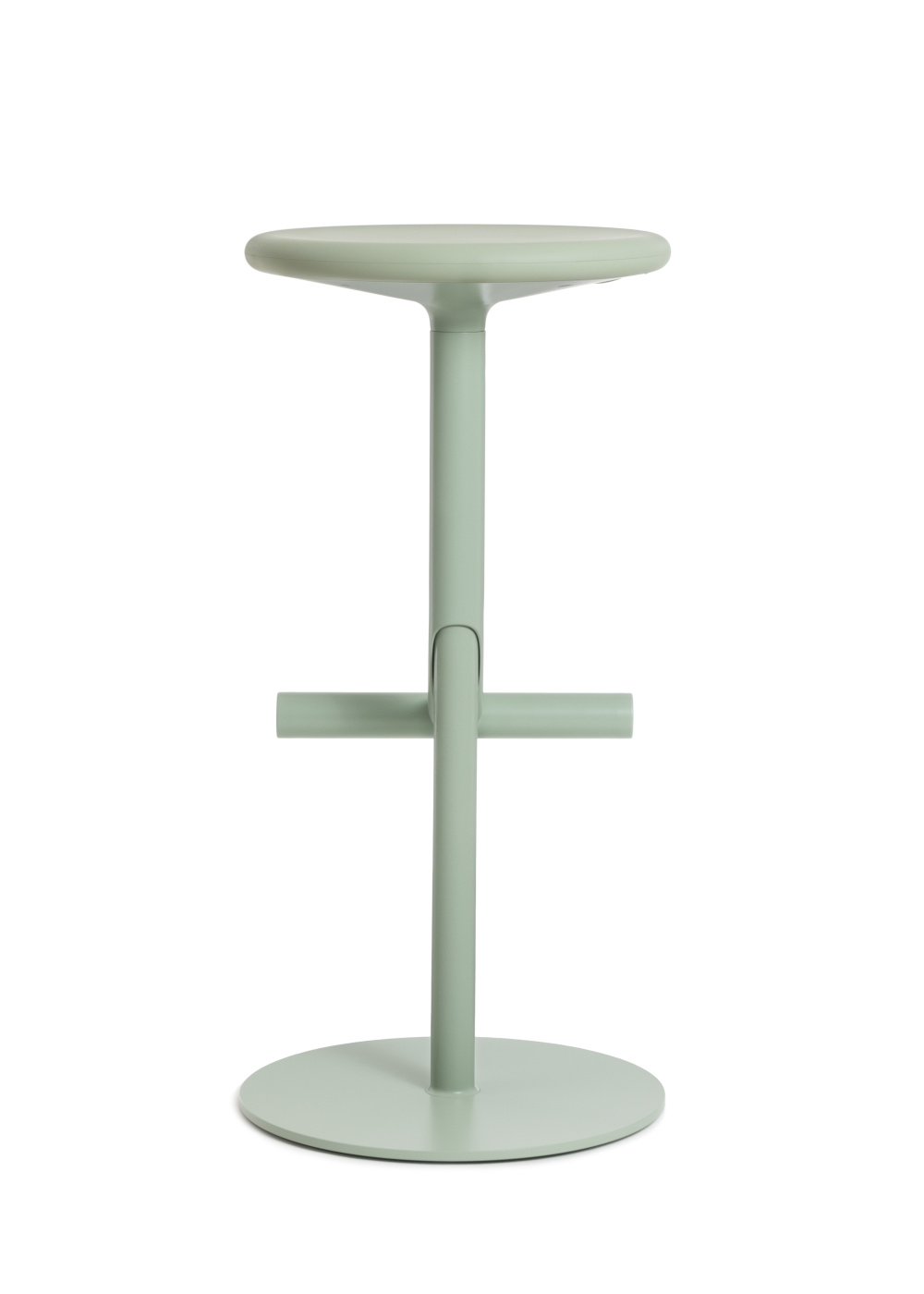 Magis Tibu Barhocker hellgrün, leichter italienischer Barhocker, ergonomisch, modern, langlebig