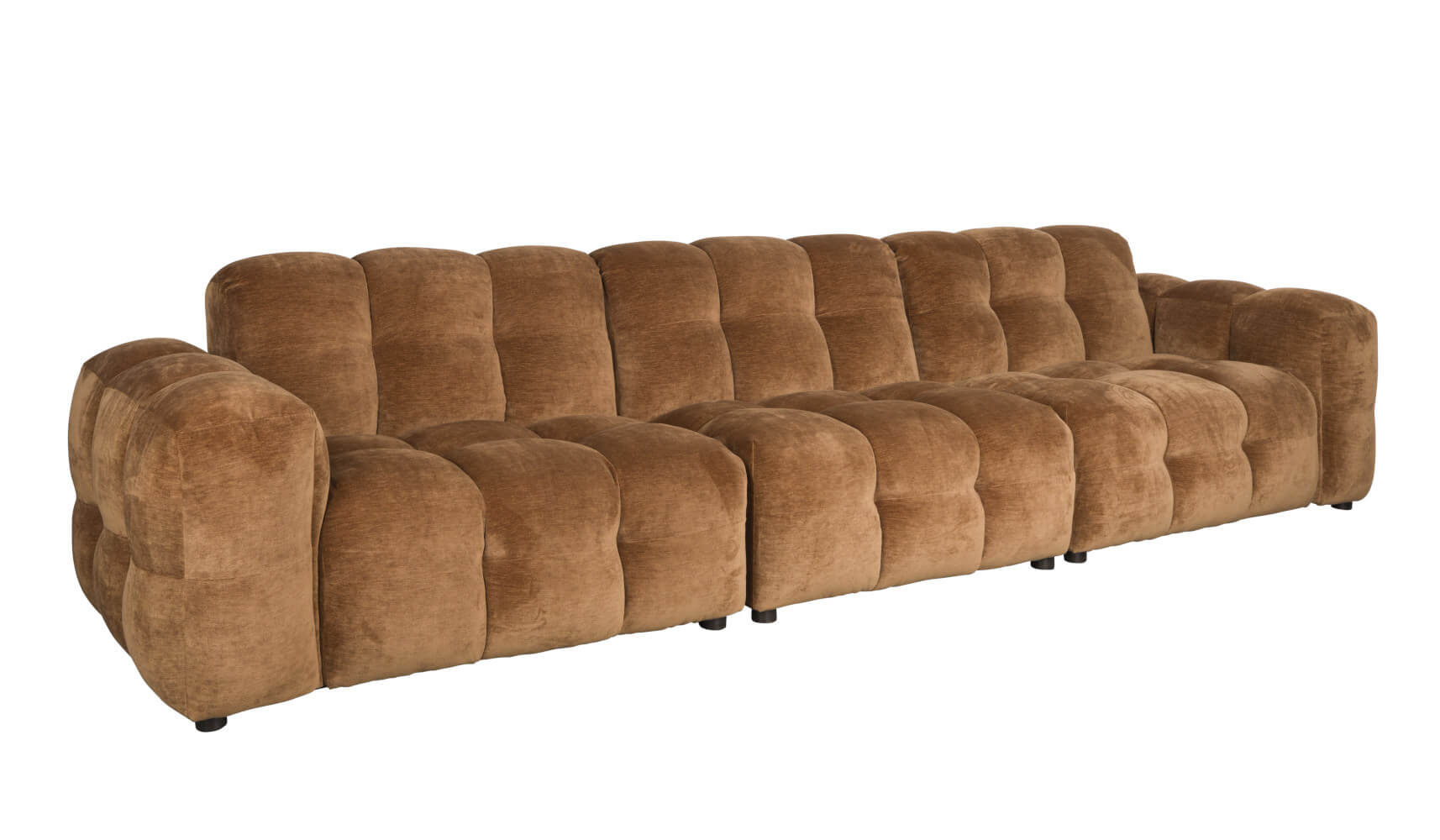 Hackman Sofa 4,5 Sitzer, leder schokolade