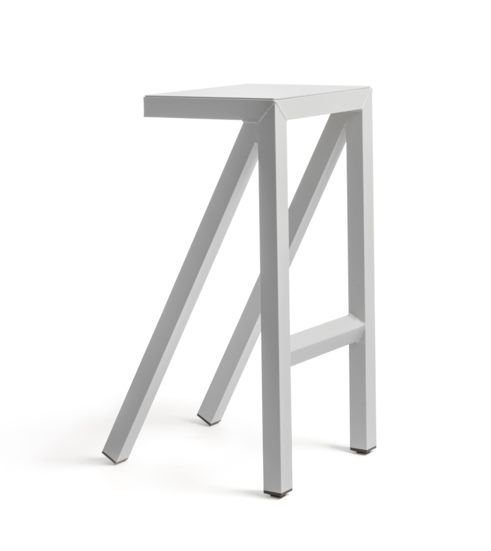 Magis Bureaurama Barhocker grau – Design-Barstuhl 74 cm Magis Bureaurama Barhocker 74 cm, grau, italienisches Design, moderner Barstuhl, langlebig