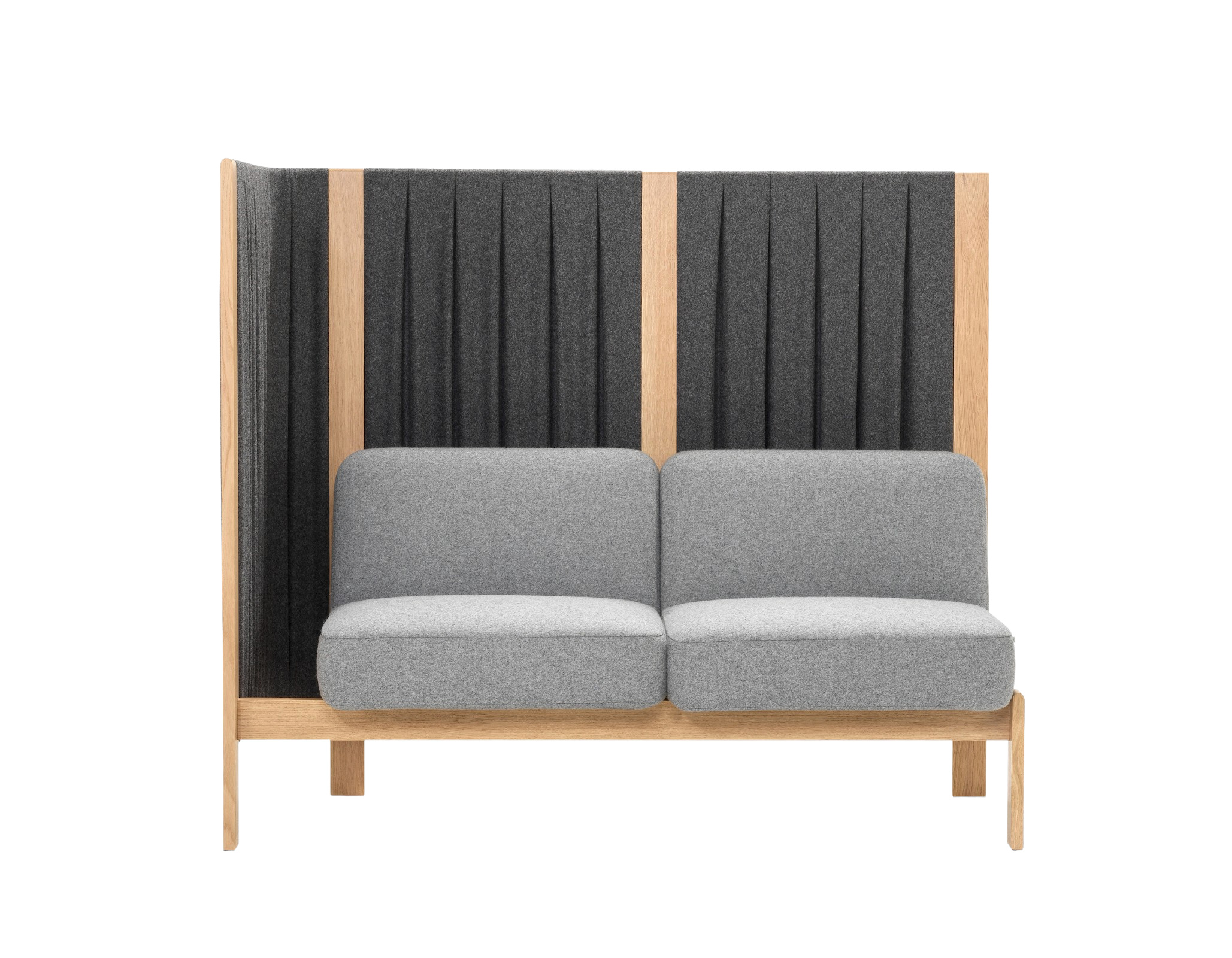 Velum Highback Sofa 2-Sitzer, Rücken- und Seitenpaneel rechts