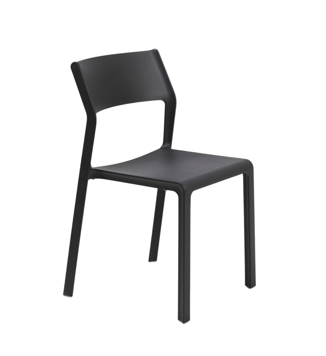 Nardi Trill Gartenstuhl anthrazit, italienisches Outdoor-Design, wetterfest, leicht, stapelbar, langlebig