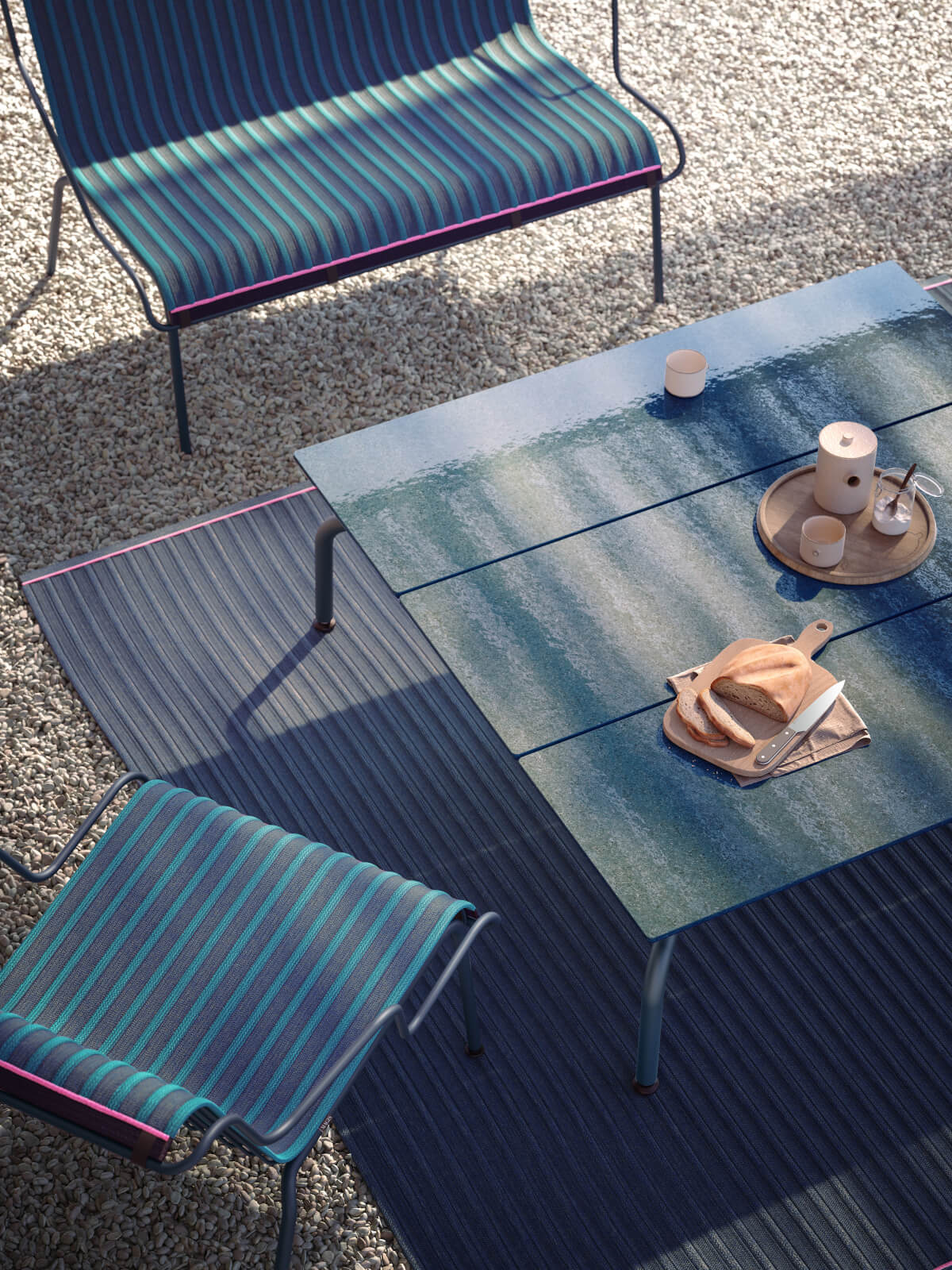 Magis South Loungesessel im modernen Outdoor-Bereich, leicht, bequem und hochwertig – italienisches Design von Magis