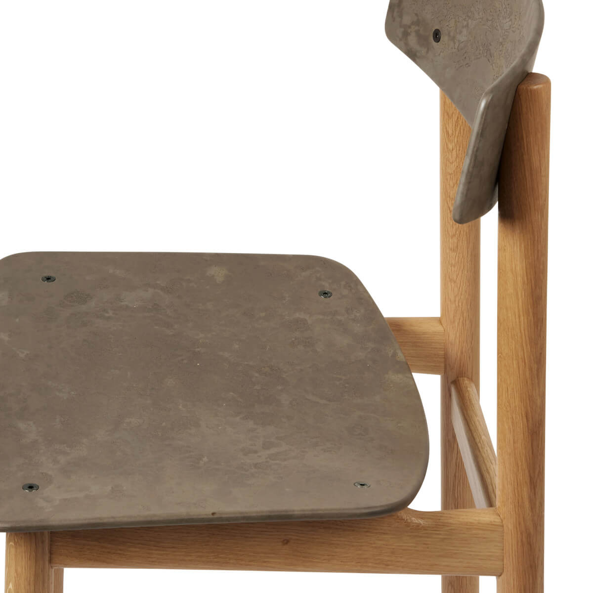 Conscious Chair 3162, buche grau lackiert / wood waste grey