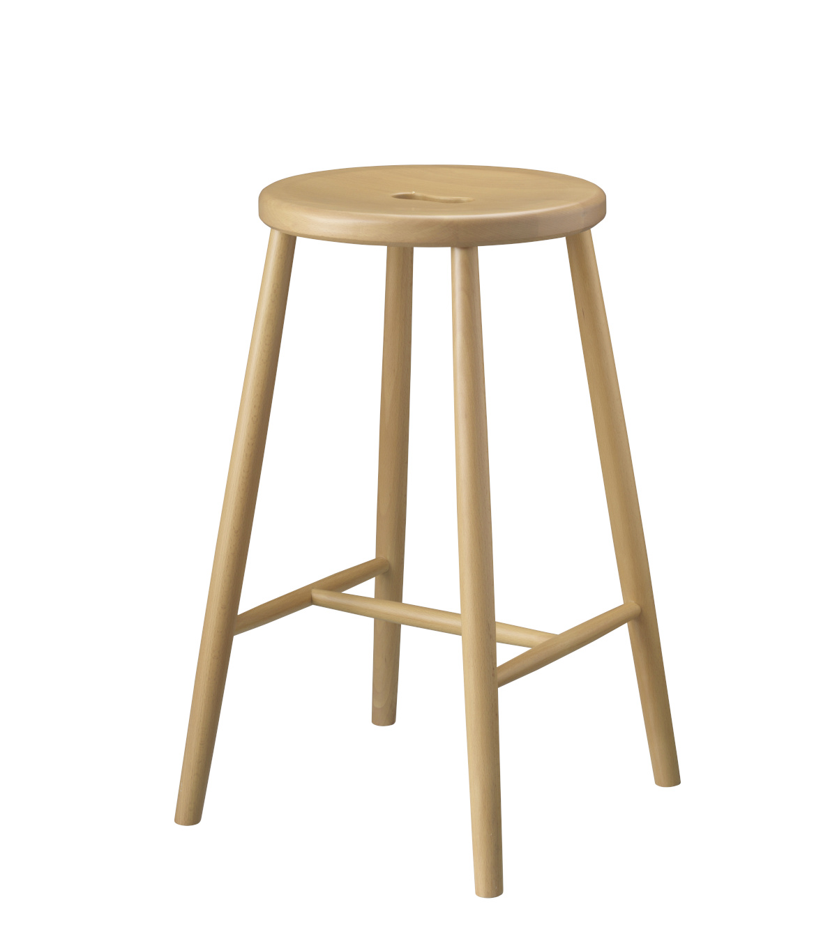 FDB Møbler J27C Barhocker, nordisches Design, ergonomisch, Buche natur, langlebig, funktional