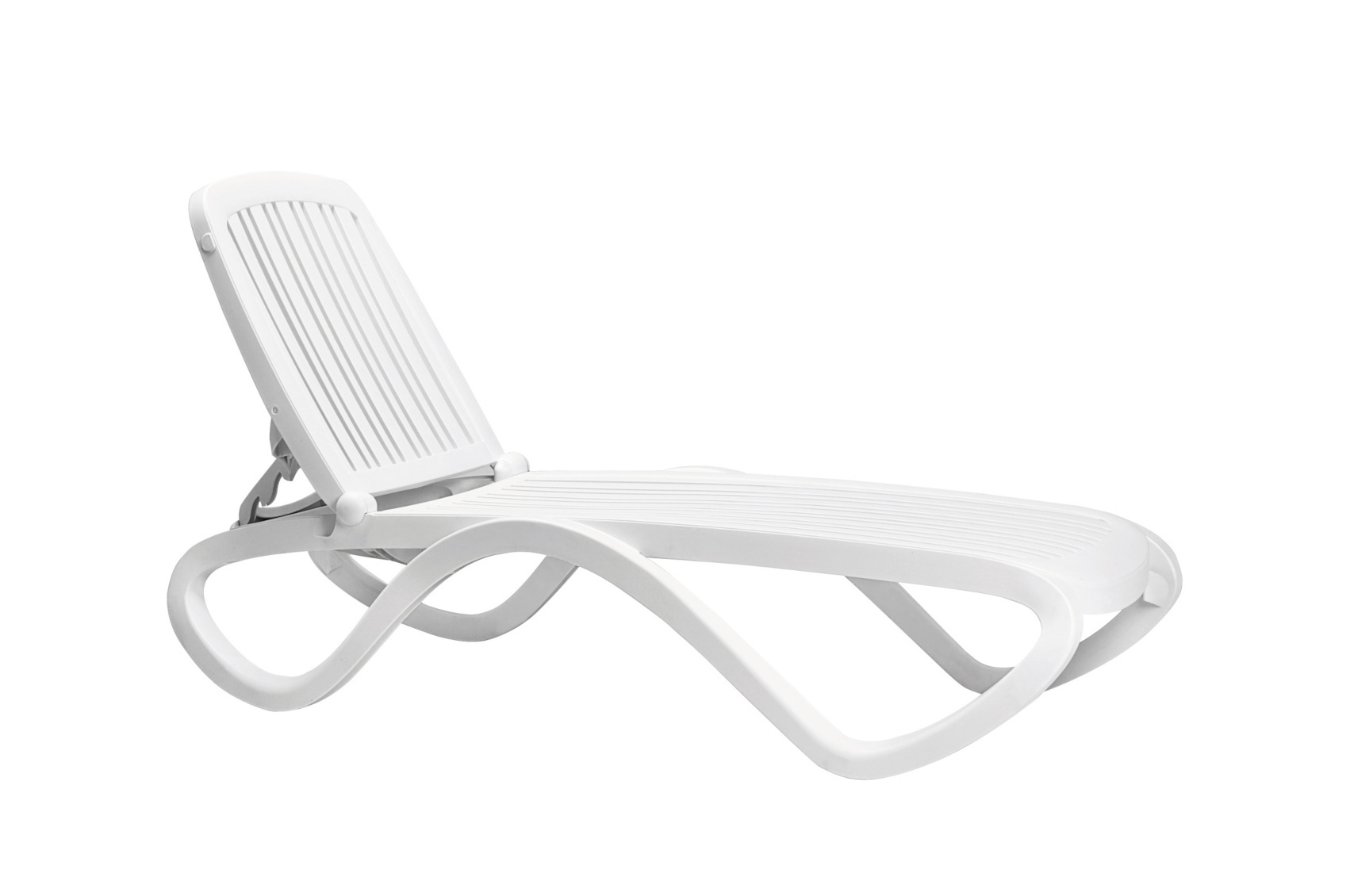 Nardi Tropico Gartenliege weiß, wetterfest, verstellbar, stapelbar, ergonomisch, langlebig, italienisches Design