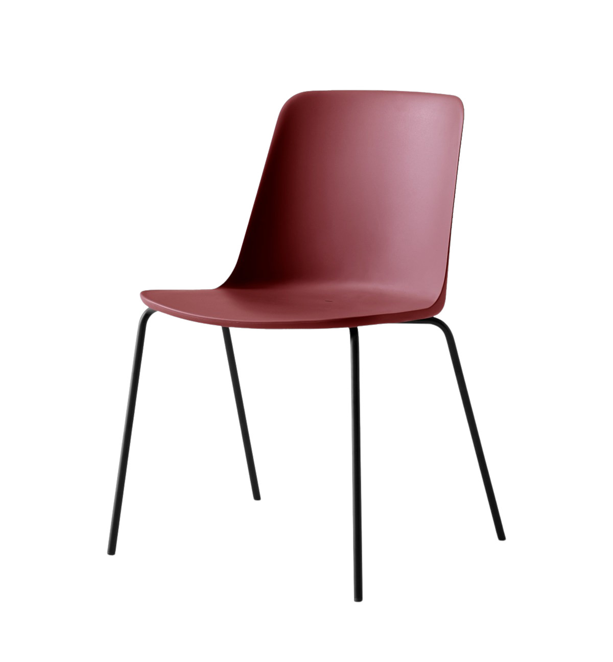 &Tradition Rely HW138 Gartenstuhl aus recyceltem Polypropylen, UV-beständig, Stahlgestell pulverbeschichtet