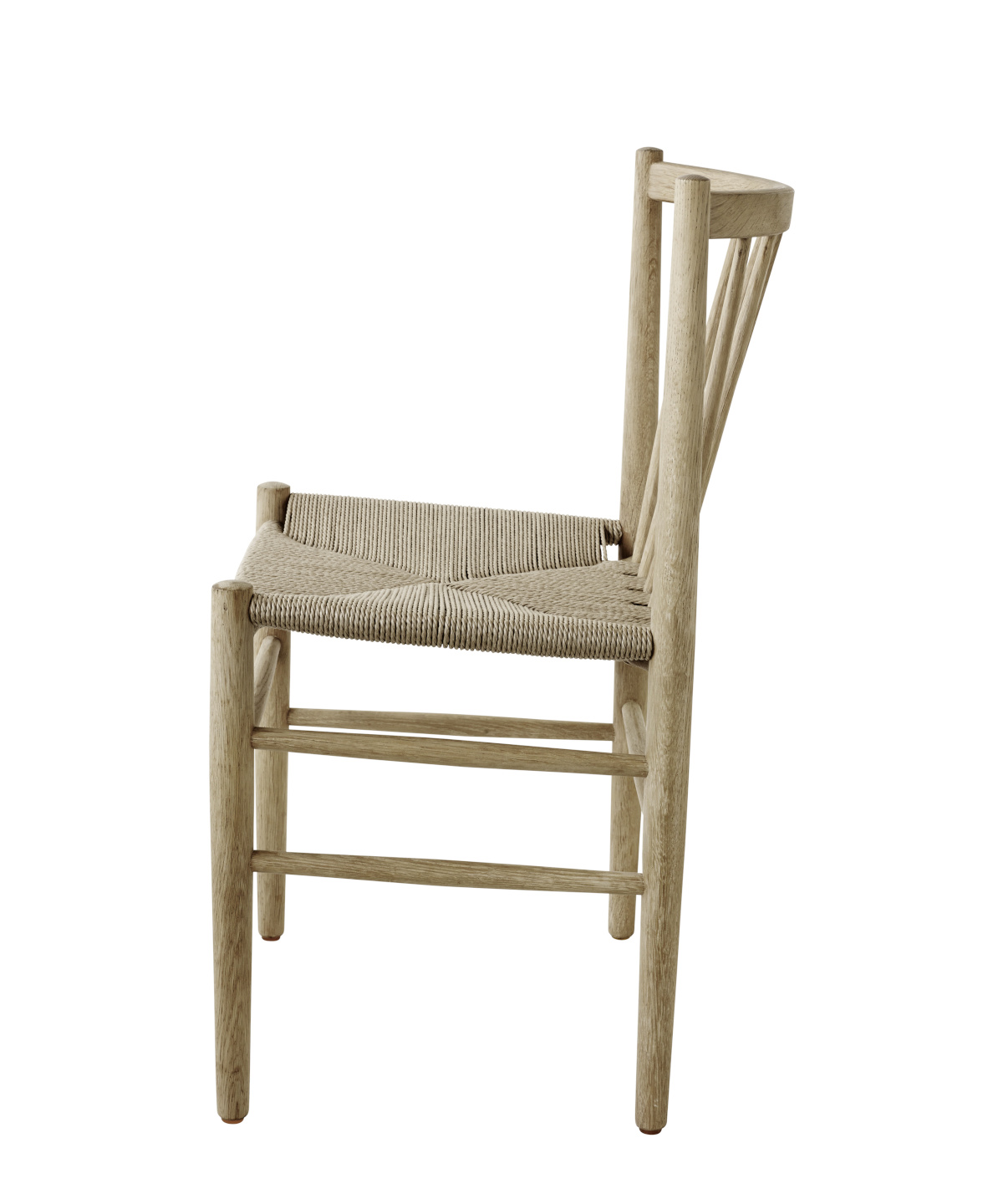FDB Møbler J80 Stuhl, nordischer Esszimmerstuhl, Eiche geölt, Naturgeflecht, langlebig, nachhaltig, funktional