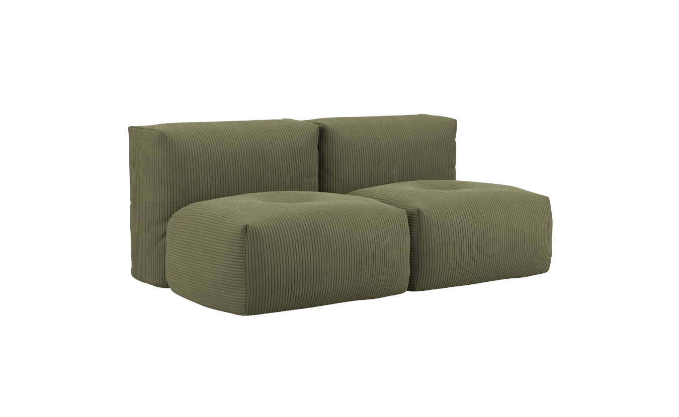 Soft Sofa 2-Sitzer, corduroy olive