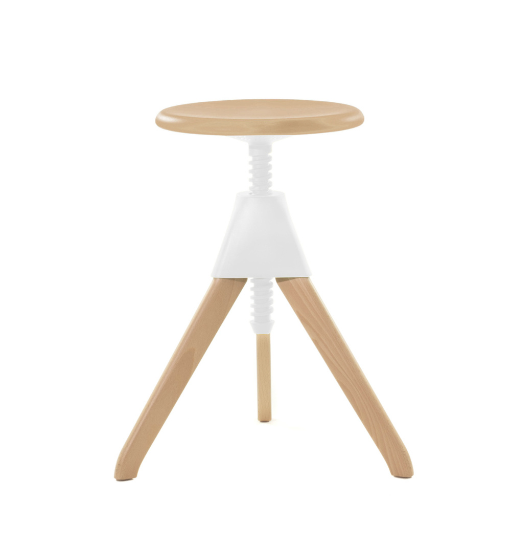 Magis Jerry The Wild Bunch Hocker weiß – moderner Design-Hocker Magis Jerry The Wild Bunch Hocker, weiß, moderner Design-Hocker, leicht, robust, stilvolles italienisches Design