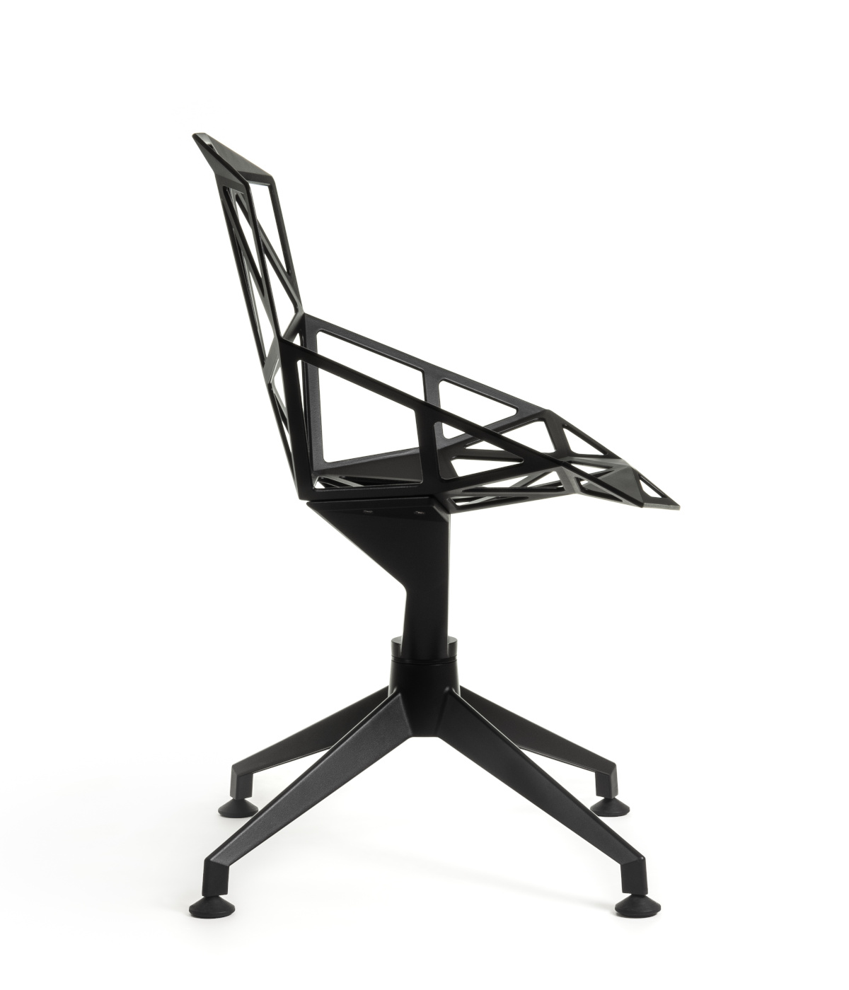 Chair One 4Star, nicht drehbar, graugrün