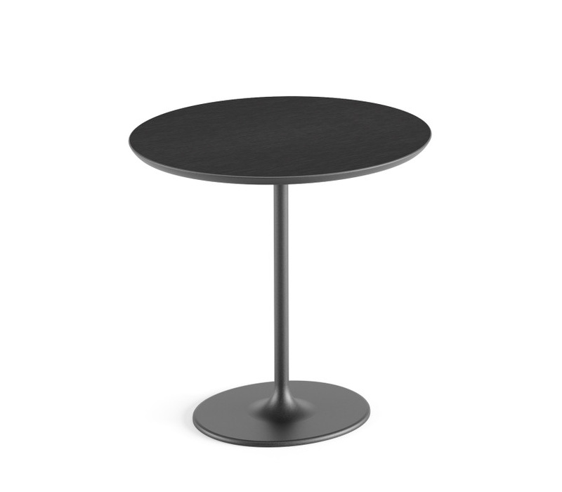 Dizzie Beistelltisch, oval, schwarz #0680