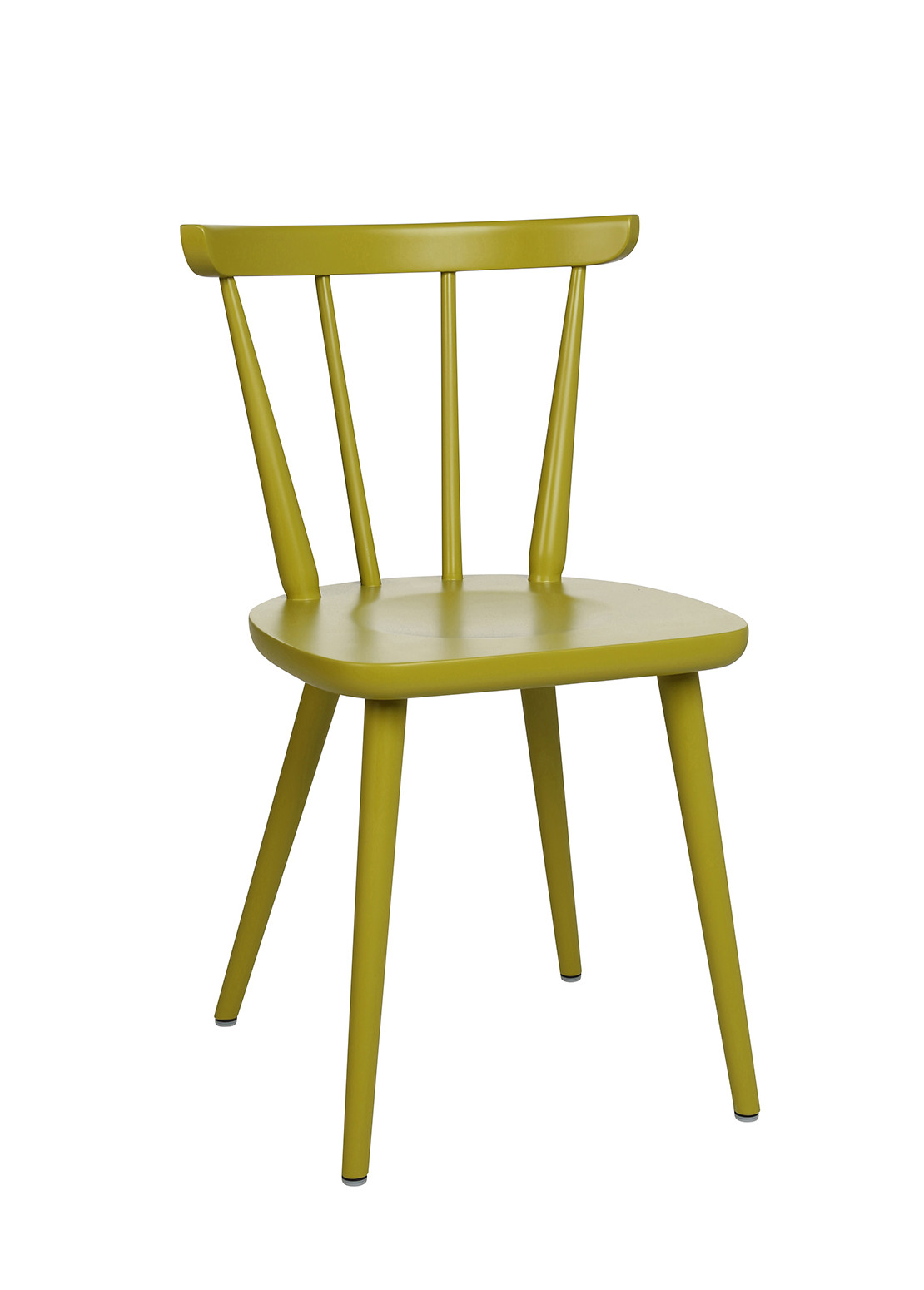 Wagner W-1960 Bambini Stuhl gelb-grün, stabiler Kinderstuhl aus Holz für Esszimmer und Kinderzimmer