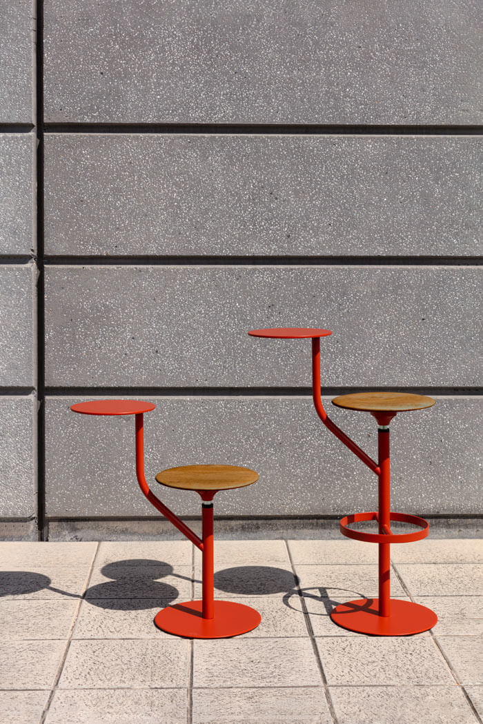 Aaron Outdoor Barhocker, höhe 60 cm