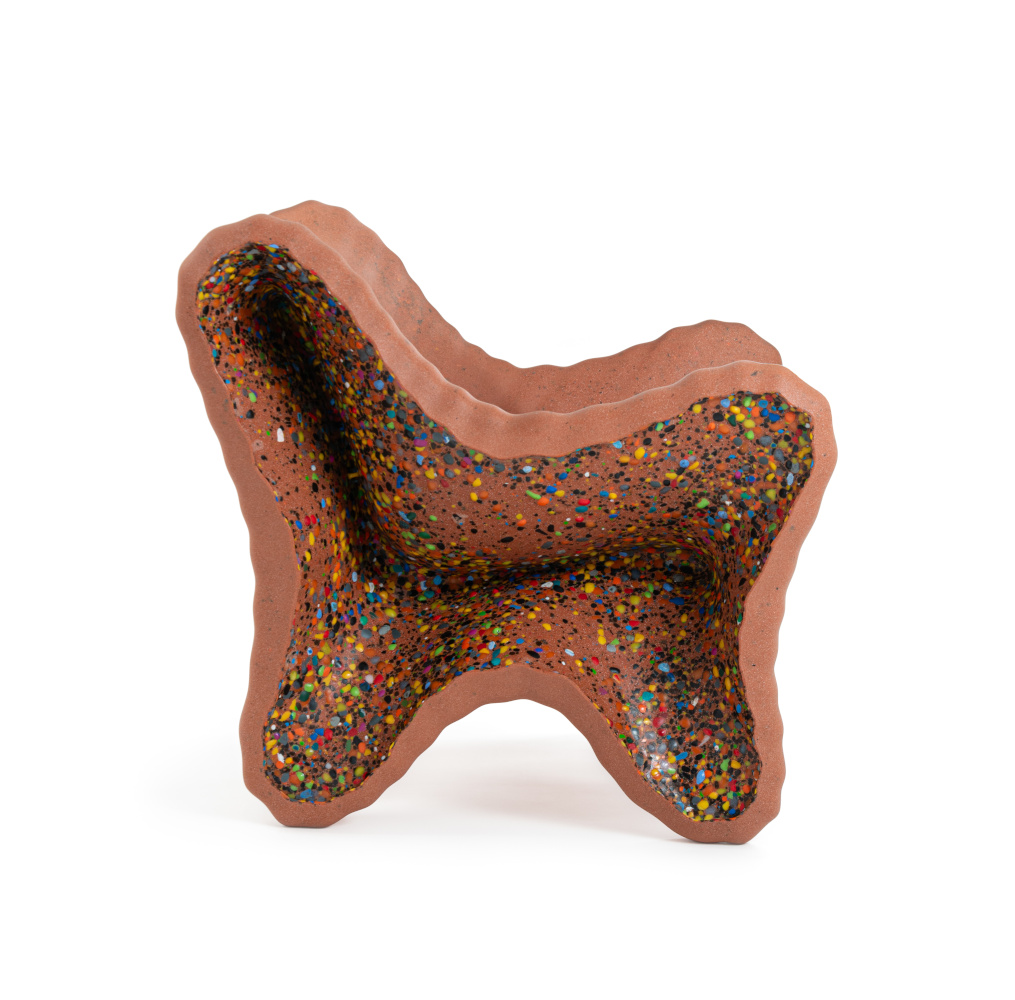 Magis In-Side Sessel terracotta, modernes italienisches Design, komfortabel, stabil, stilvoller Sessel