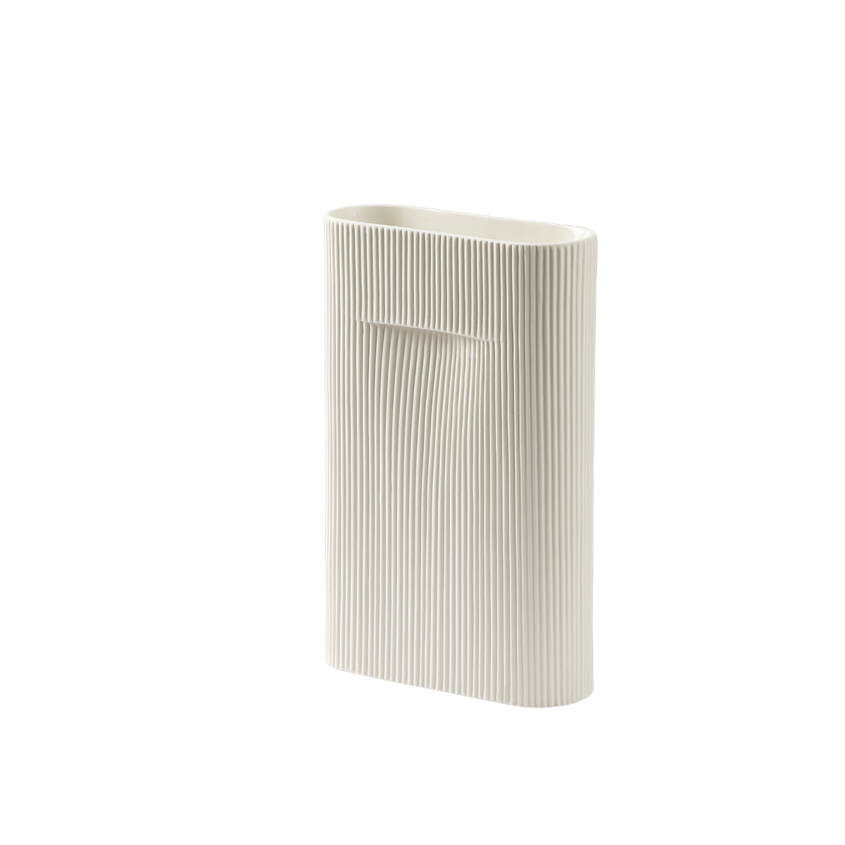 Ridge Vase, höhe 35 cm, off white Ridge Vase, höhe 35 cm, off white