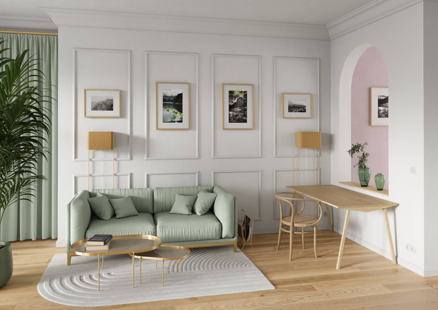 FRAUMAIER ThinLissie Stehleuchte in elegantem, schlankem Design mit warmem Licht für modernes Wohnen.